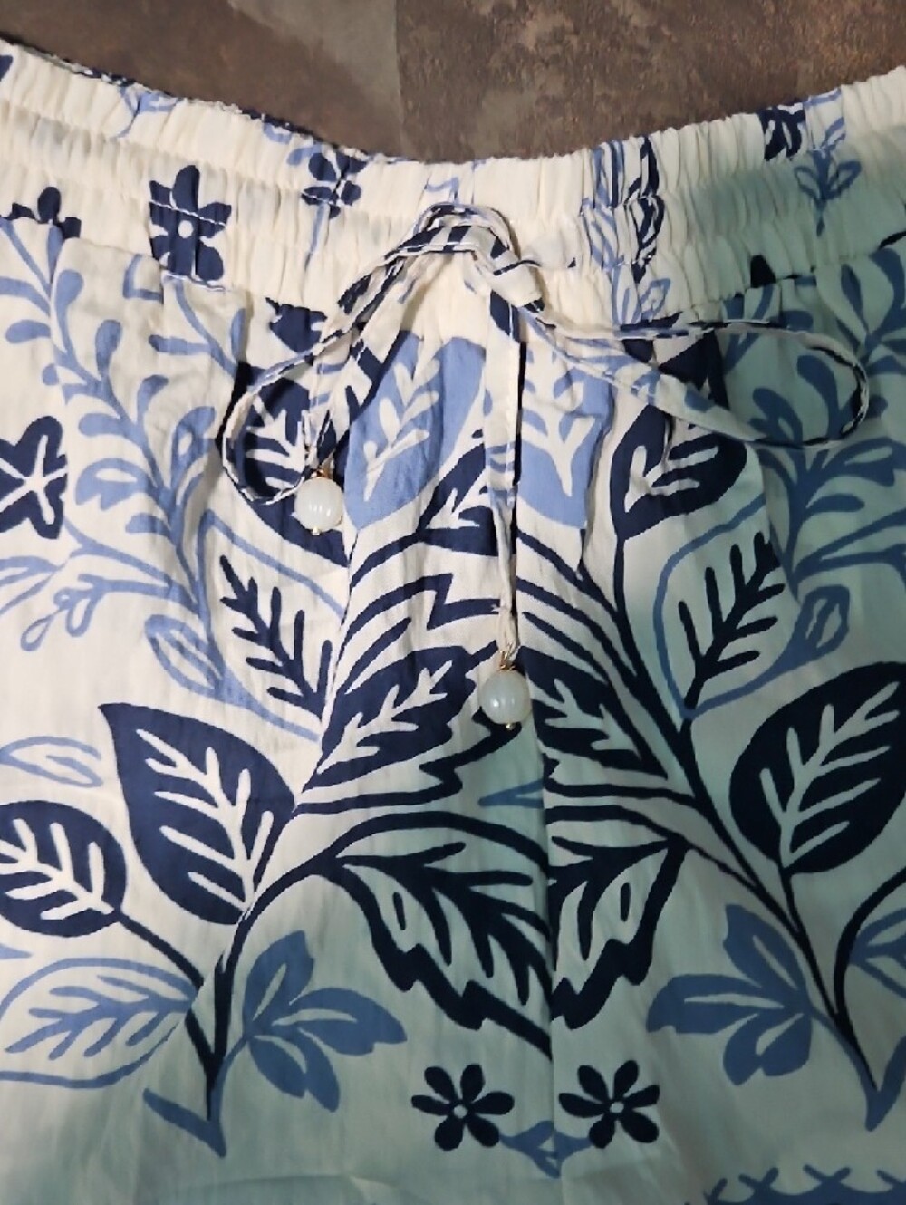 Calypso St. Barth Floral Print Elastic Waist Shorts - Picture 2 of 4